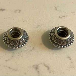 2 identical Pandora beads